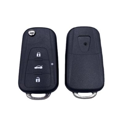 China Replace Car Key Case 3 Buttons Flip Folding Remote Custom Car Blank Key Case Roewe Car Key For Magnesium for sale