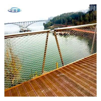 China Beautiful Flexible 304 316 Stainless Steel Zoo Wire Rope Mesh Flexible Decorative Netting for sale