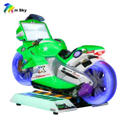 China Innotative Kiddie Rides Fiberglass Motorcycle Arcade Games For Kids Simulator Control Tower Coin Operated Timers for sale