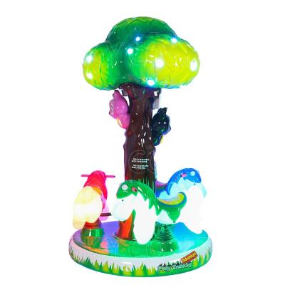 China Innotative Kiddie Rides High Performance KA-615 Mini Tree Carousel Kiddie Rides Coin Operated Kiddie Ride Amusement Machines for sale