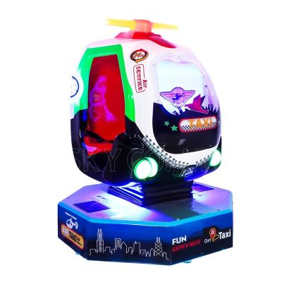 China Innotative Kiddie Rides Innovative KA-520 Helicopter Fiberglass Coin Operated Kids Games 2 Players For Kids Fun Games Invent for sale