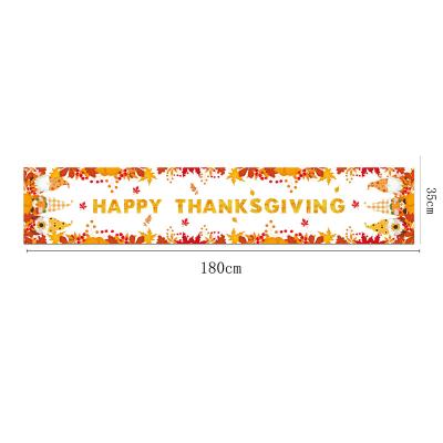 China Autumn Thanksgiving Burlap Party Waterproof Custom Table Runners Home Decor Tablecloths for sale