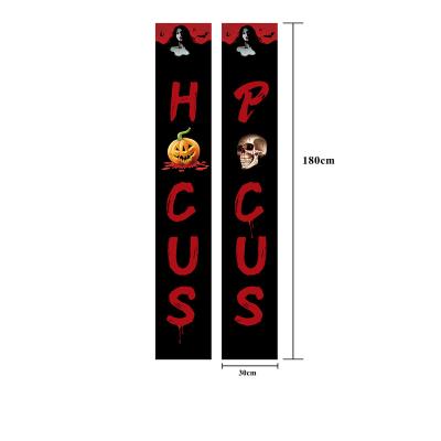 China Halloween Trick or Treat Outdoor Advertising Display Porch Flag Banner for Front Entrance or Home Decor Welcome Sign Couplet. halloween decoration for sale