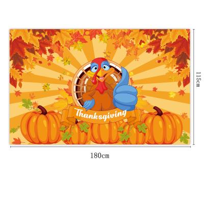 China Outdoor advertising display autumn thanksgiving decoration banner porch indoor outdoor couplet hanging flag for sale