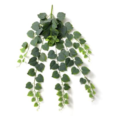 China Environmental friendly outdoor artificial plant leaf grape hair 11fork direct sales for wall decor for sale