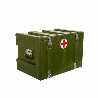 China First aid waterproof shockproof dustproof plastic box military box in rotomolding for sale