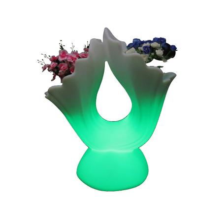 China Eco - Friendly Plastic Pot Led Flower Pot By Spin Molding Machine for sale