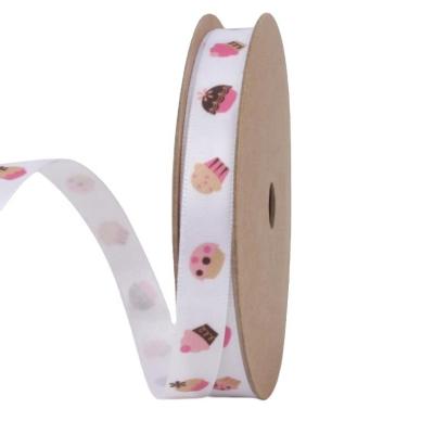 China Wholesale Good Quality Viable Custom Factory Custom Printed Logo Satin Ribbon for sale