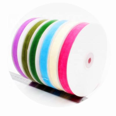 China 196 Colors Viable Wholesale Velvet Ribbon for sale