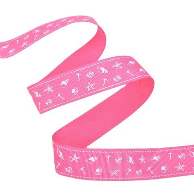 China Viable Wholesale Factory Custom 1 Gold Printed Logo Grosgrain Ribbon Thumb for sale