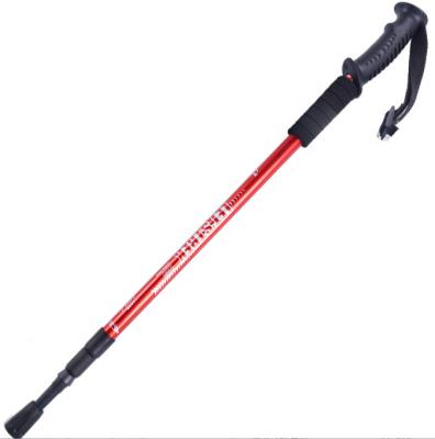 China Customized Adjustable Aluminum Plastic Metal Poles Outdoor Sports Trekking Hiking Walking Canes for sale