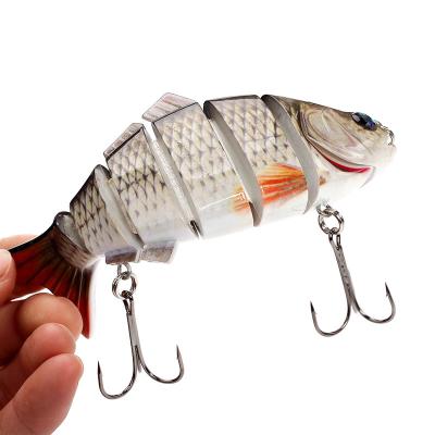 China ABS 3D Realistic Lures for Bass Trout Perch Freshwater Fishing Lure Swimbait Joint Multi Bait Hard Fishing Gifts for Men for sale