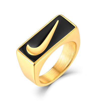 China Wholesale Style Multicolor Titanium Steel Creative Ring Titanium Steel Hip Hop Hip Hop Ring Sports Fashion Accessories for sale