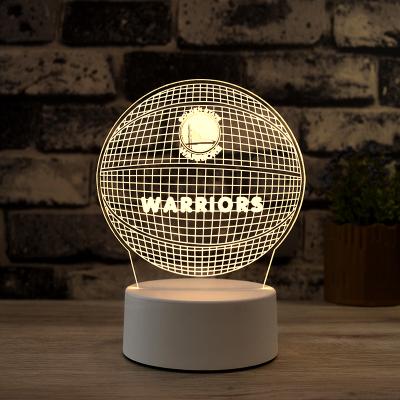 China Modern 3D Illusion Led Lamps 3d Night Light Acrylic Base Led Holiday Lighting for sale