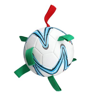 China Sustainable Dog Toys Soccer Ball With Grab Tags for sale