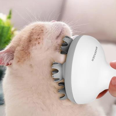 China Cat Smart Handy Automatic Silicone Rechargeable Electric Scalp Stocked Head Massager for sale