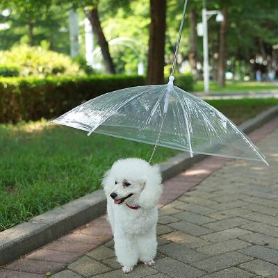 China POE Minimalist Transparent Umbrella For Dogs Recycled Pet Umbrella for sale