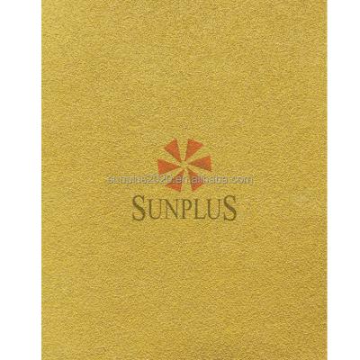 China Sunplus Gold Polishing Paper Customized Abrasive Round Disc Sand Paper Sheet Gold Sanding Automotive Sandpaper for sale