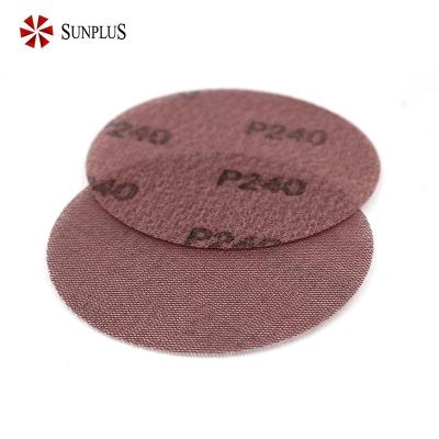 China SUNPLUS Abrasive Factory Aluminum Oxide Automotive Mesh 5 Inch 6 Inch Abrasives Net 150mm 125mm Sanding for sale