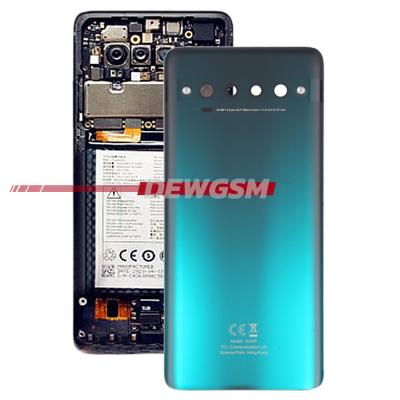 China Fix Broken Phone Housing Original Mobile Phone Battery Back Cover Door Case Replacement For TCL 10 pro T799B T799H Housing Back Glass With Back Adhesive for sale