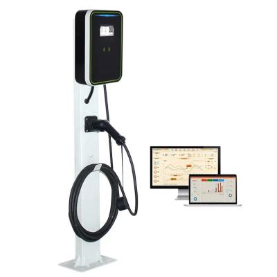 China OCPP 1.6J 32A 3 Phase Wallbox EV Charging Pile 7kw - 22kw 380V Wallbox Electric Car Charger for sale