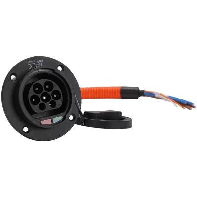 Cina IEC62196-2 Accessori di ricarica EV maschio Tipo 2 Sottocolla di ricarica EV AC 240 - 415V IP54 in vendita