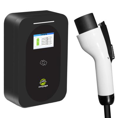 Chine Wallbox Chargeur de véhicule électrique 32A 7kW Station de recharge de véhicule électrique monophase avec câble électrique 5M à vendre