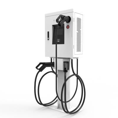 Chine IP54 Station de recharge pour voiture montée sur le mur 30KW / 40KW Chargeur électrique à courant alternatif continu multiple à vendre