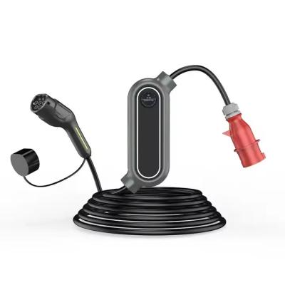 Chine Type 2 Chargeur de véhicule électrique portable 11kw 22kw 16A 32A réglable en courant à 3 phases Chargeur de véhicule électrique à charge rapide à vendre