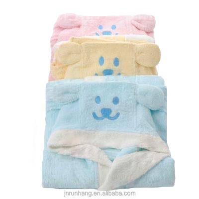 China Compressed Baby Bamboo Organic Hooded Towel for sale