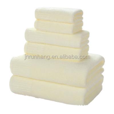 China Eco-Friendly Custom Soft Terry Bamboo Bath Towel Set for sale