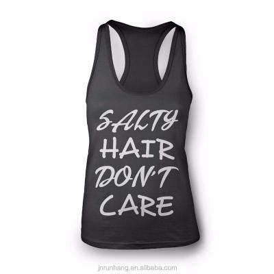 China Custom 100 Polyester Printing Anti-pilling Logo Women Tank Top for sale