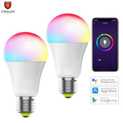 China Zigbee Technology RGB Dimmable Zigbee Automation Home 9W Projector E26 E27 B22 Multicolor Smart Bulb Zigbee Compatible With Alexa for sale