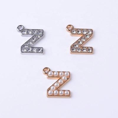 China Small 26 Alphat CLASSIC DIY CZ High Quality Brass S925 Initial Letters Charm Pendants For Necklace Bracelets Jewelry Findings for sale