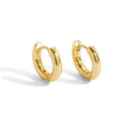 China 2021 Real Fashion 18K Gold Hoop Earrings High Quality Women Hoop Earrings for sale