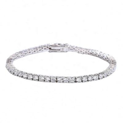 China La BOHÊME S925 Sterling Silver Bracelet Female Full Diamond Single Moissanite Bride Luxury Engagement for sale