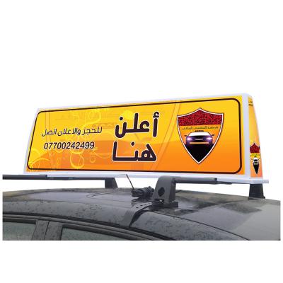 China Standard Export Cardboard LED Taxi Roof Top Signs Car Advertising for sale