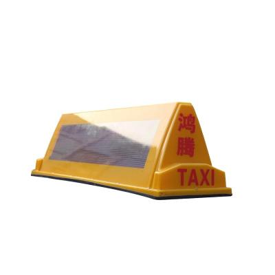 China Taxi Advertising Sign Strong Magnetic Rectangle Taxi Top LED Sign for sale