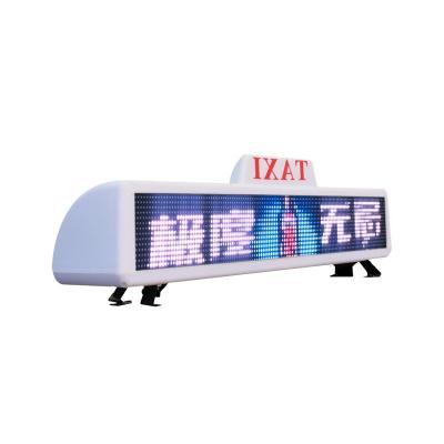 China Wholesale led scrolling advertising taxi roof light rectangle for sale