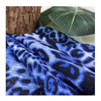 China Hot sale pure 100%Polyester sexy snake and leopard grain design pattern printed fabric for making garment fabric for sale