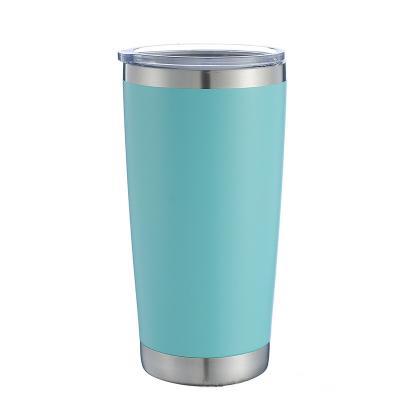 China Wholesale 20oz Stainless Steel Tumbler Cups Double Wall Sustainable Vacuum Insulated Travel Coffee Mugs With Lid for sale