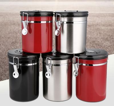 China High Quality Sustainable Vacuum Storage Stainless Steel Tea Coffee Cans for sale