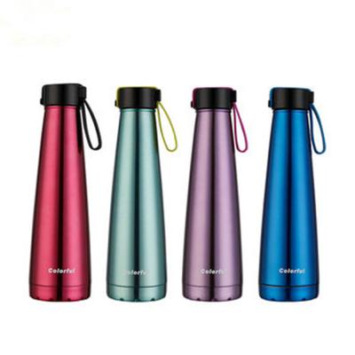 China Sustainable Vacuum Insulated Water Bottle With Lid Double Wall Vacuum Sports Bottle Water Flask for sale