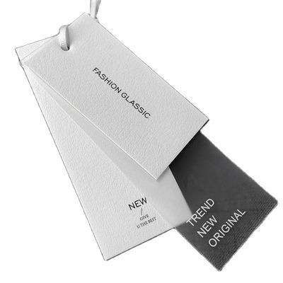 China Custom Luxury Garment Hang Tags For Clothing From Recyled Paper YC500010 Logo Clothing Price Plastic Tags for sale