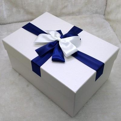 China Recyclable Extra Large Ribbon Bow Wedding Dress Suit Packing Box Christmas Birthday Gift Box Clothes Shirt Packing Box for sale