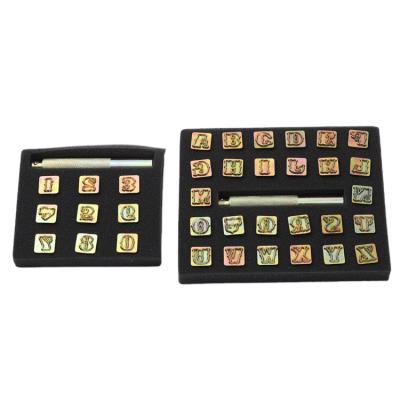 China Zinc Alloy Letter and Number Alphabet Style Stamp Letter Craft Tool for sale