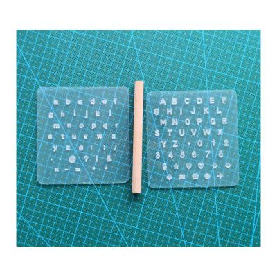 China ABS Competitive Price Letter Leather Diy Pattern Stamp Kit Tool for sale