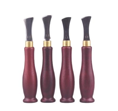 China Wooded Handle + Steel Reliable Good Quality Price Creasing Leather Tool Kit for sale