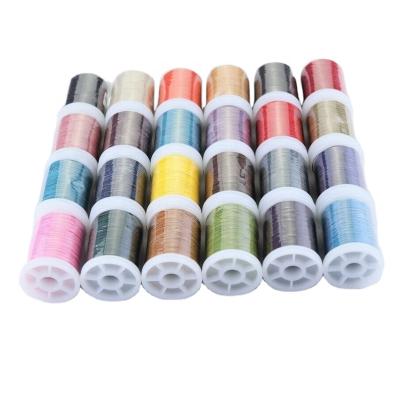 China High Quality Polyester Cheap Custom Sewing Wax Around Waxed Thread for sale