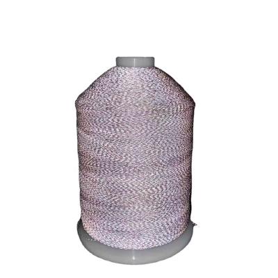 China 2021 Abrasion-resistant new design 0.25 mm silver gray recycled reflective yarn for sweater/scarf/sock/hat for sale